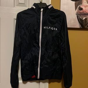Tommy Hilfiger Blue Oscar Jacket/Windbreaker (WRINKLES VERY EASILY, though cute!
